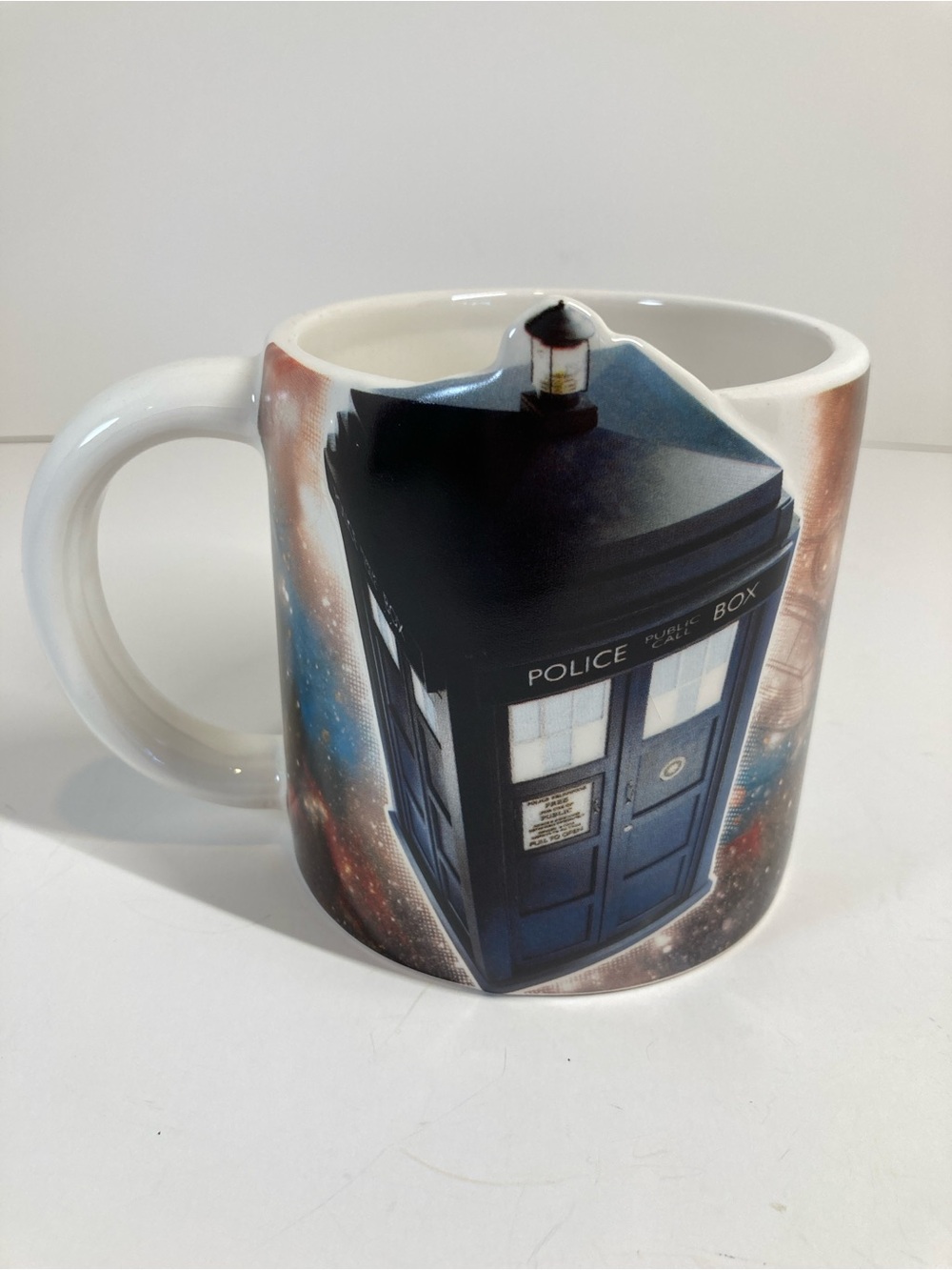 BBC Doctor Who Ceramic Sculpted Coffee Mug 20oz Tardis 3D